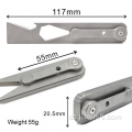 Outdoor EDC Pocket Tool Titanium Pry Bar